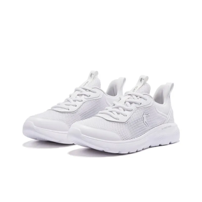 QIAODAN Anti Slip And Wear Resistant Breathable Low Top Running Shoes Men's White-2