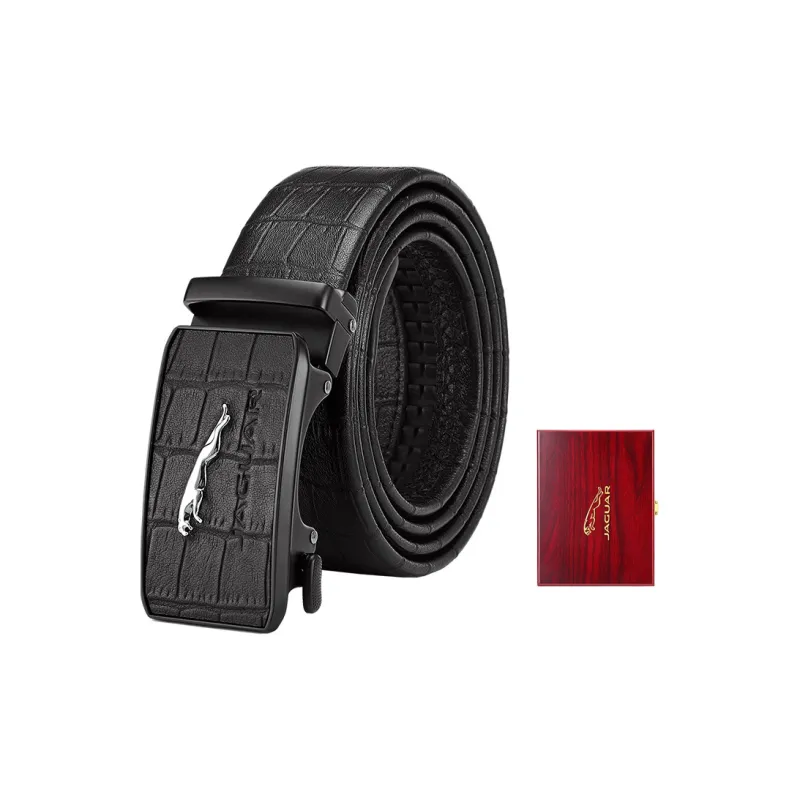 JAGUAR Business Pants With Automatic Buckle Cow Leather Belts Men's Width .5cm-4