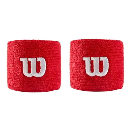 Wilson Running Wristbands Breathable Red