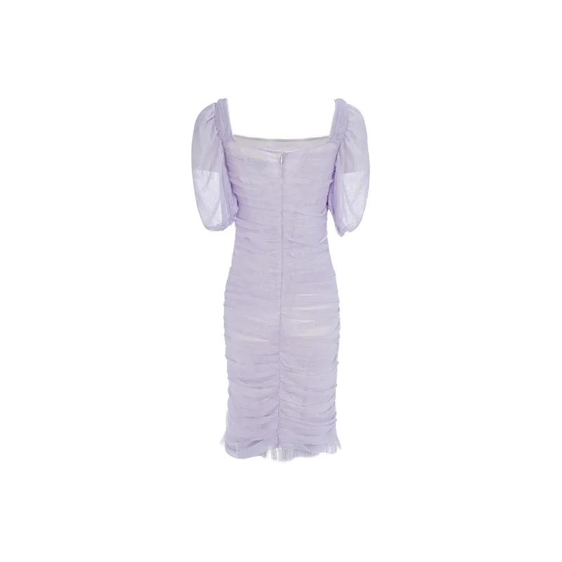 Marie Elie Short-Sleeved Dresses Women's Purple-1