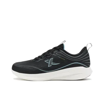 XTEP Lighten 7.0 Cushioning, Slip Resistant, Abrasion Resistant, Breathable Low Top Running Shoes Men's Black
