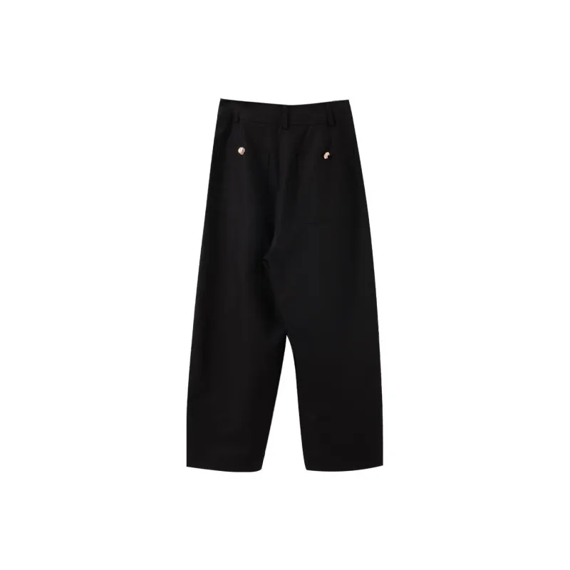YUMOMO STAR Casual Pants Women's Obsidian Black-1