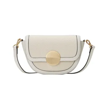 ORYANY Canvas With Leather Canvas Bag Saddle Bag Crossbody Bag Shoulder Bag Women's White