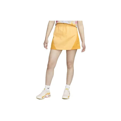 Nike Casual Short Skirts Women's Yellow Jade Gold