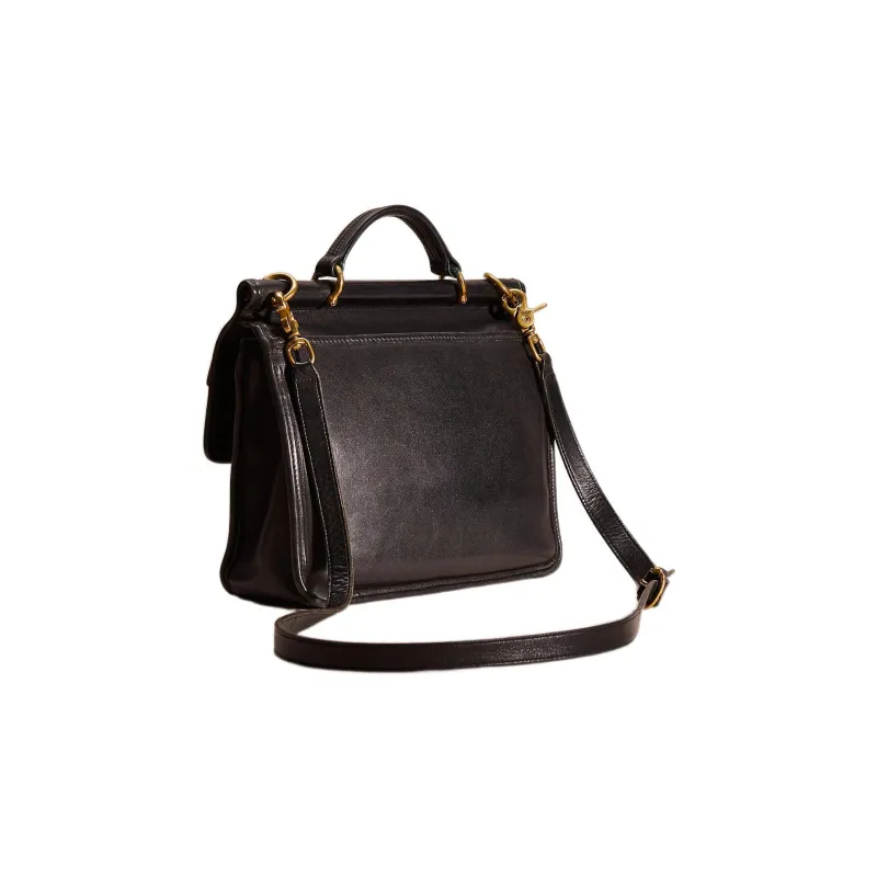 COACH Willis Leather Small Square Bag, Crossbody Bag, Shoulder Bag Large Size Women's Black-1