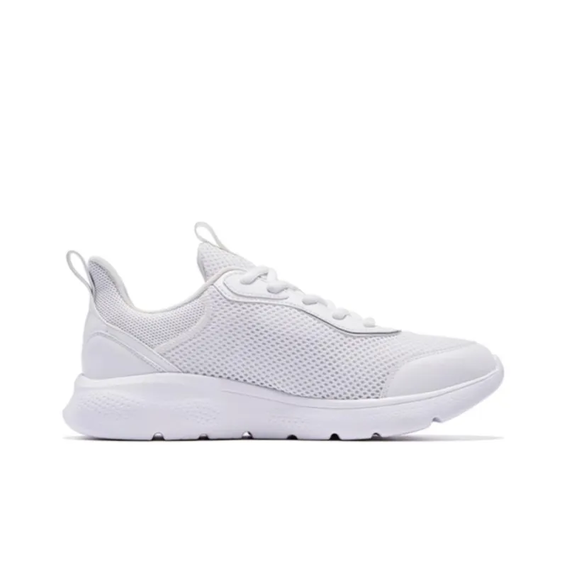 QIAODAN Anti Slip And Wear Resistant Breathable Low Top Running Shoes Men's White-1