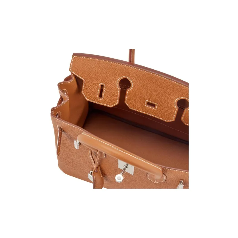 HERMES Birkin Togo Swift Cow Leather 3-in-1 Birkin Bag Handbags 30 Women's Brown Beige-6