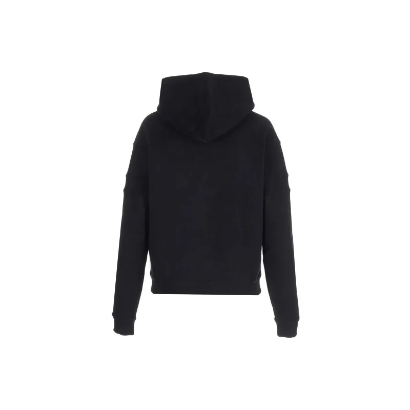 SAINT LAURENT Logo Detailed Drawstring Hoodie-1