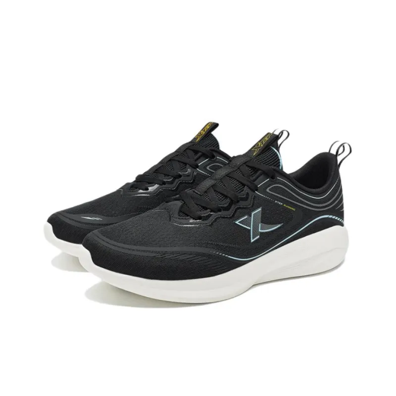 XTEP Lighten 7.0 Shock Absorbers Slip Resistant, Abrasion Resistant, Breathable Low Top Running Shoes Men's Black-2
