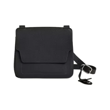 HERMES MaliSelle Togo Calfskin Courier Bag Shoulder Bag Crossbody Bag Men's 89 Noir Black