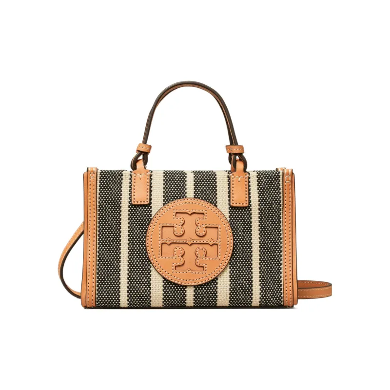 TORY BURCH Ella Canvas Canvas Bag Handbag Shoulder Bag Crossbody Bag Mini Women's Multicolor-0