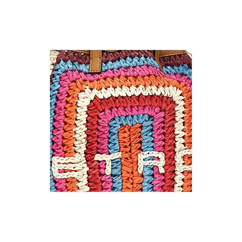 ETRO Crochet Logo Detailed Small Tote Bag-5