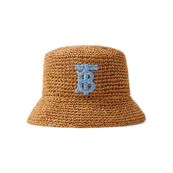 Burberry Logo Detailed Woven Bucket Hat