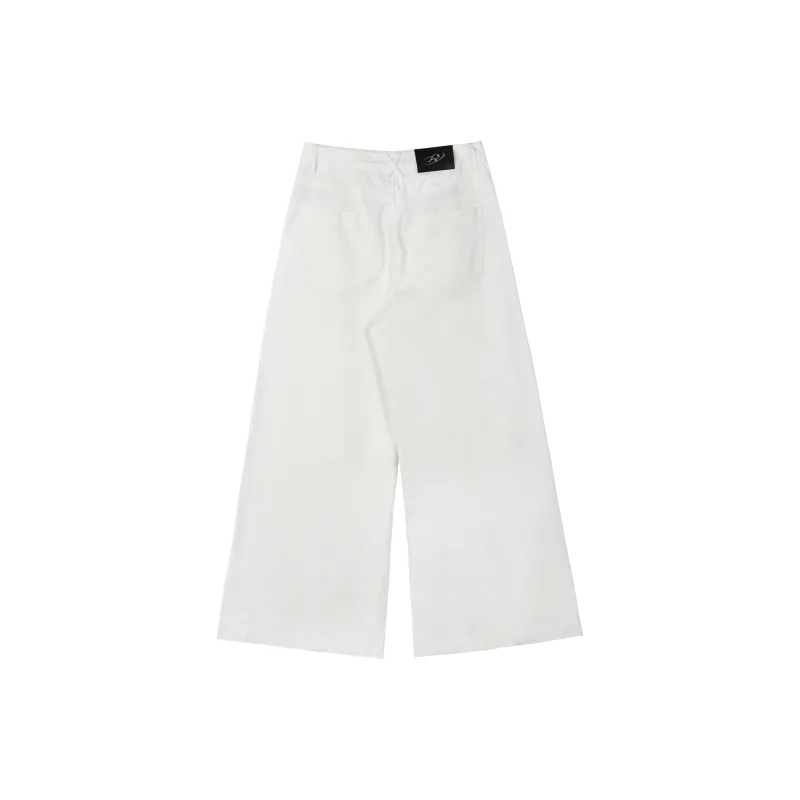 RUNTOTHEFUTURE Casual Pants Unisex White-1