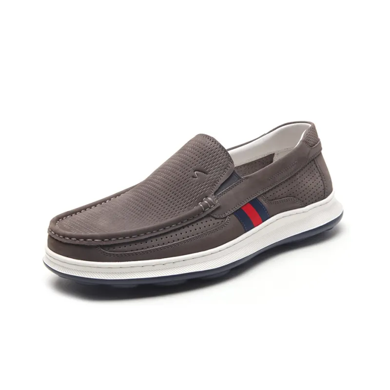 Satchi Casual Leather Shoes Men's Gray-1