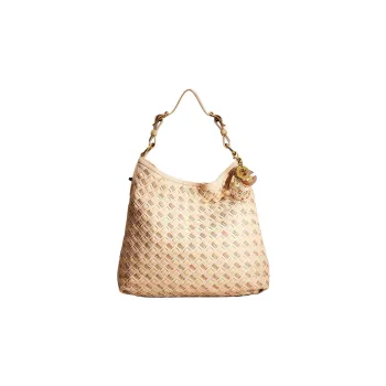 COACH Peyton Leather Tote Bag, Shopping Bag, Handbag, Shoulder Bag Women's Light Yellow