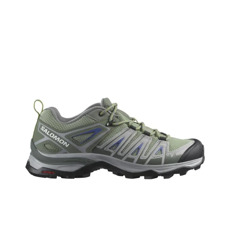 SALOMON Women's X Ultra Pioneer 'Oil Green Castor Grey'-1