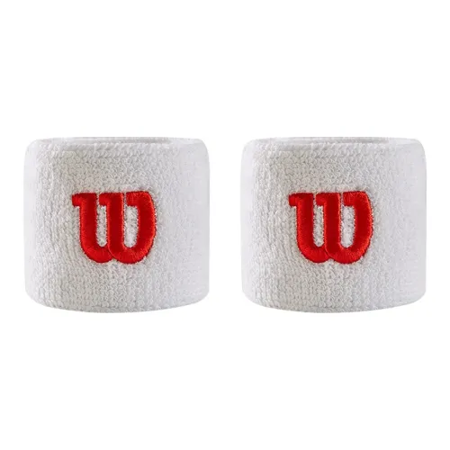 Wilson Running Wristbands Breathable White