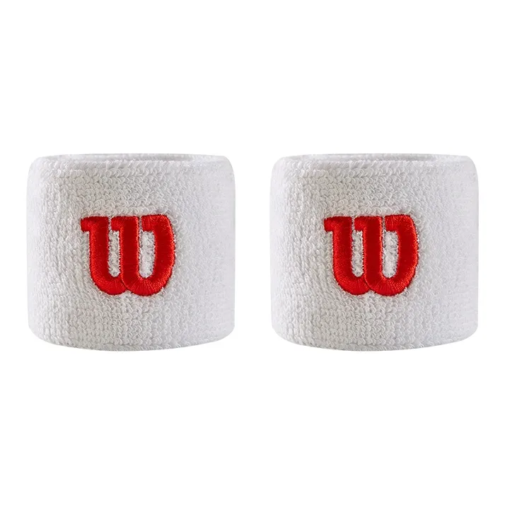 Wilson Running Wristbands Breathable White-0