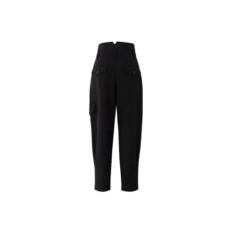 SOON FLOWER Casual Pants Women's Black-1