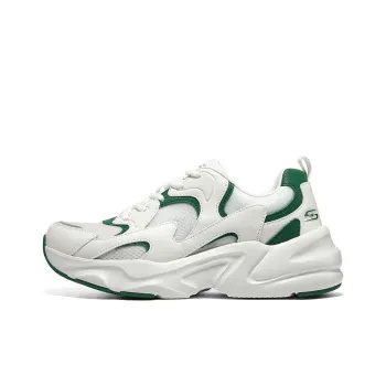 Skechers BOBS BAMINA 2 Forest Green Anti Slip Wear Resistant Low Top Casual Shoes Men's White Green