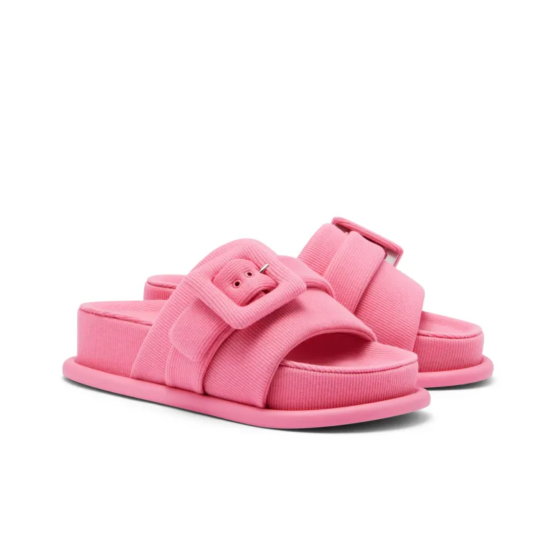 CHARLES&KEITH Slide Slippers Women's Black/Multi Composite Color/Pink-1