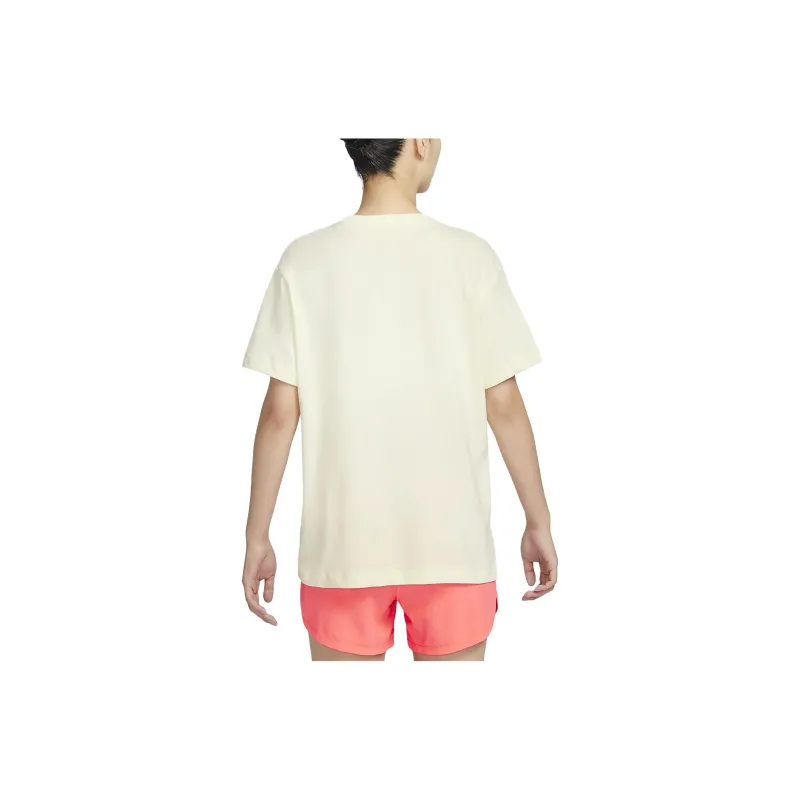 Nike Drop Shoulder Sleeve T Shirt Women's Coconut Milk-1