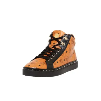 MCM High Top Stylish Skateboarding Shoes Unisex Orange