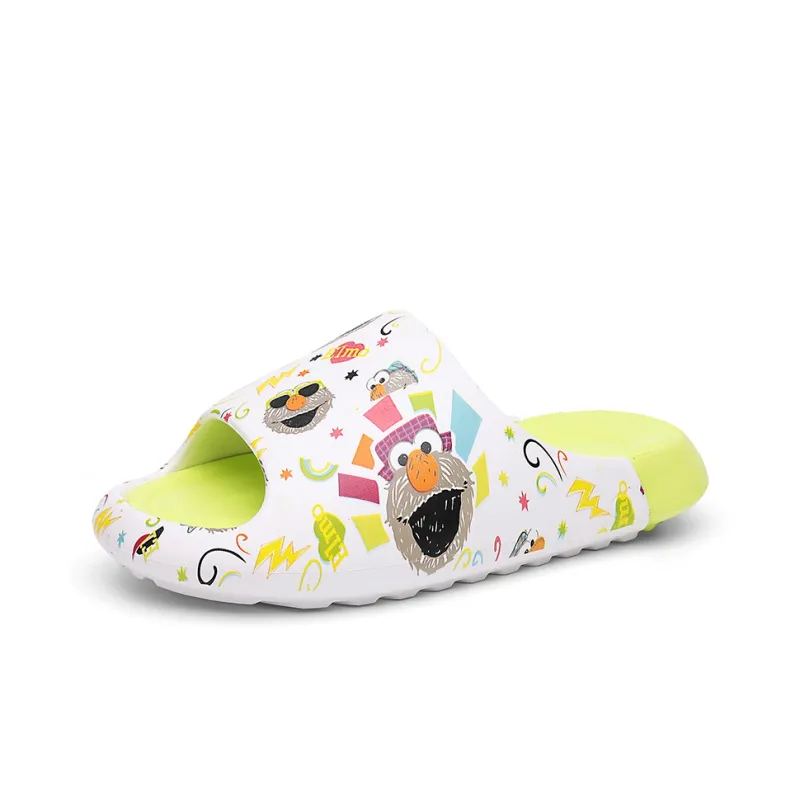 SESAME STREET EVA Cut Out Abrasion Resistant Slide Slippers Unisex Black-8