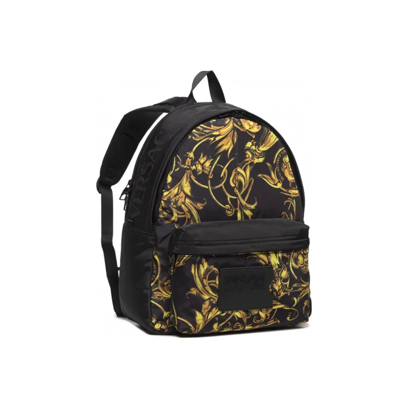 VERSACE JEANS COUTURE Polyamide Backpack Regular Men's Black/Gold-1