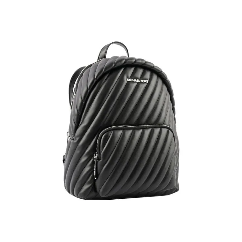 MICHAEL KORS Erin Leather Backpack Medium Size Women's Black-1