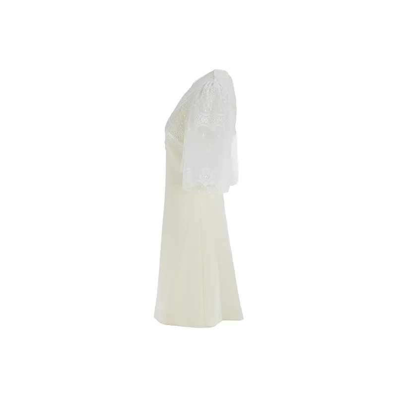 Marie Elie Short-Sleeved Dresses Women's Ivory-2