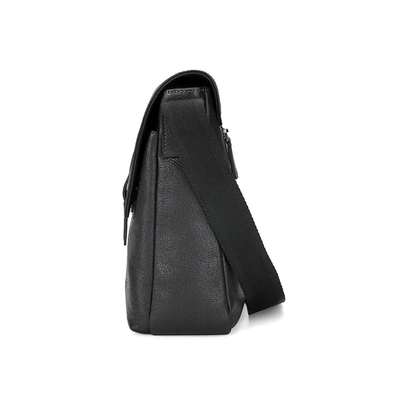 PIERRE CARDIN Soft Leather Backpack Shoulder Bag Medium Size Men's Black-3