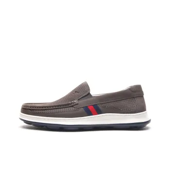 Satchi Casual Leather Shoes Men's Gray