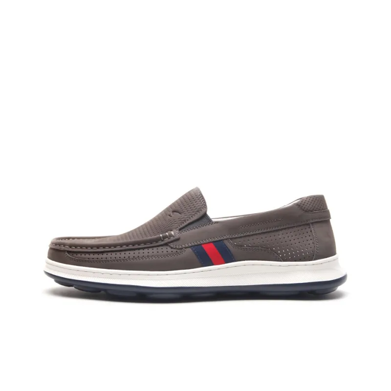 Satchi Casual Leather Shoes Men's Gray-0