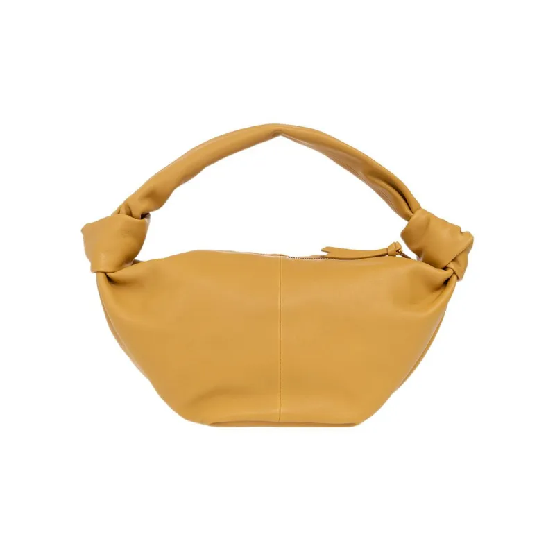 Bottega Veneta Cow Leather One Shoulder Handbag Mini Women's Yellow-2