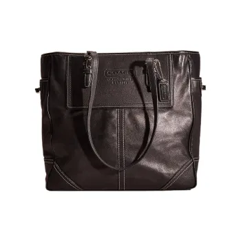 COACH Gallery Quilting Leather Tote Bag Shopping Bag Shoulder Bags Large Size Women's Black