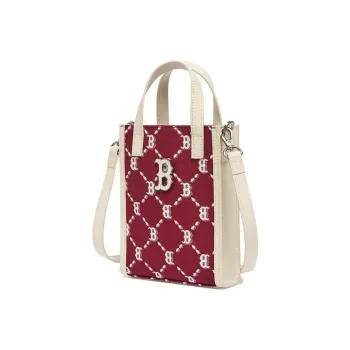 MLB Polyester Tote Bag Shopping Bag Cell Phone Pouch Trunk Bag Handbag Shoulder Bag Crossbody Bag Mini Unisex Red White