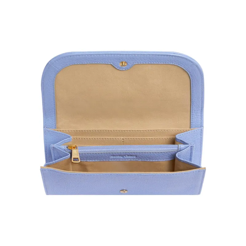 See By Chloe Hana Goatskin Long Card Holder Wallet Women's Blue-1