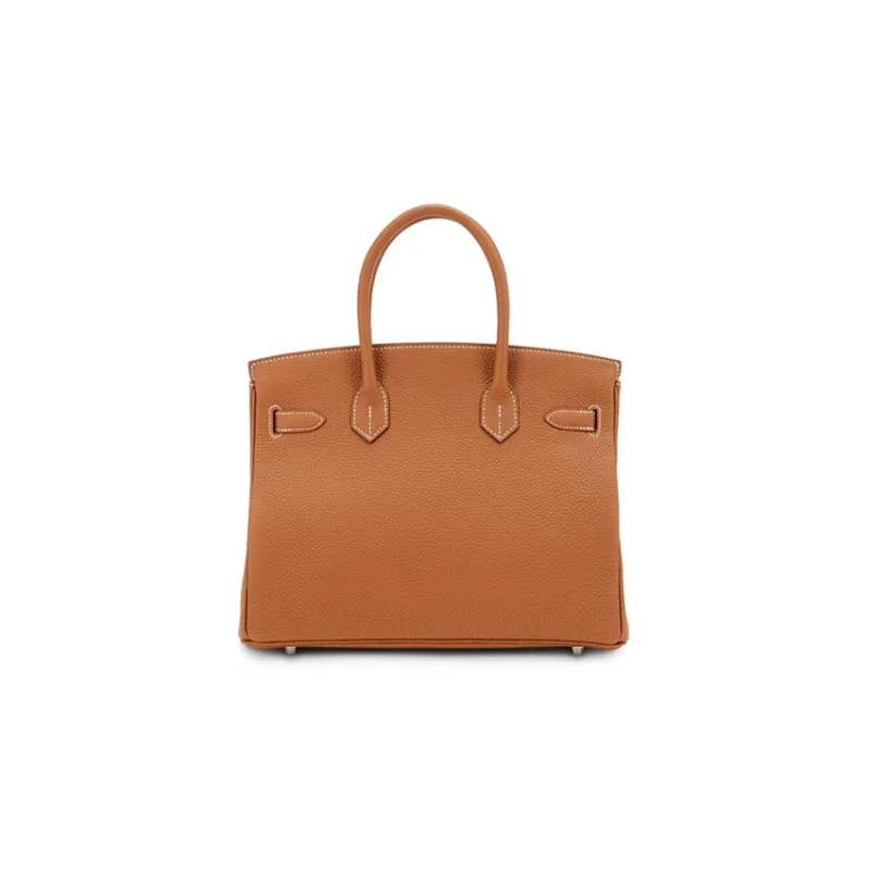 HERMES Birkin Togo Swift Cow Leather 3-in-1 Birkin Bag Handbags 30 Women's Brown Beige-4