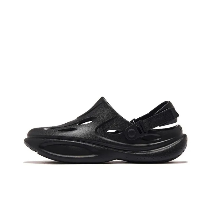 QIAODAN Cave Shoes 2.0 Clogs Men's Black-0