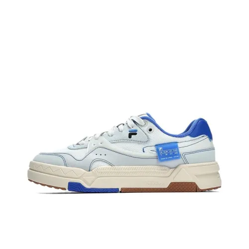 FILA FUSION BANK Skateboard Shoes Women's Low-Top White/Blue