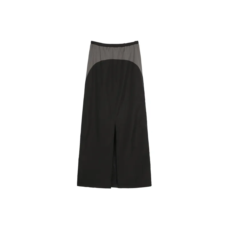 RUNTOTHEFUTURE FW22 Long Skirt Black Gray-1