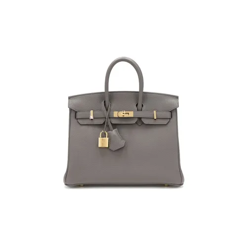 HERMES Birkin TN Leather Birkin Bag Handbags Regular Women's Galaxy Gray