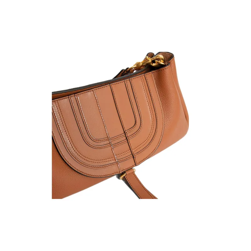 Chloe Calfskin Crossbody Bag Shoulder Bag Women's Brown-3