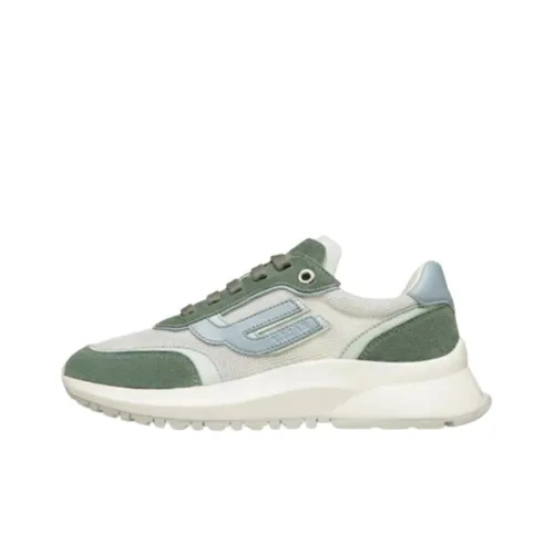 BALLY Demmy Casual Shoes Women's Low-Top White/Green/Gray