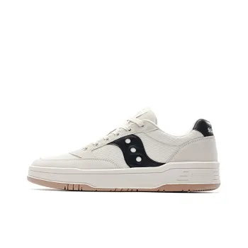 Saucony CROSS JZ Cushioned Slip Resistant Breathable Height Increasing Low Top Casual Shoes Unisex White Black