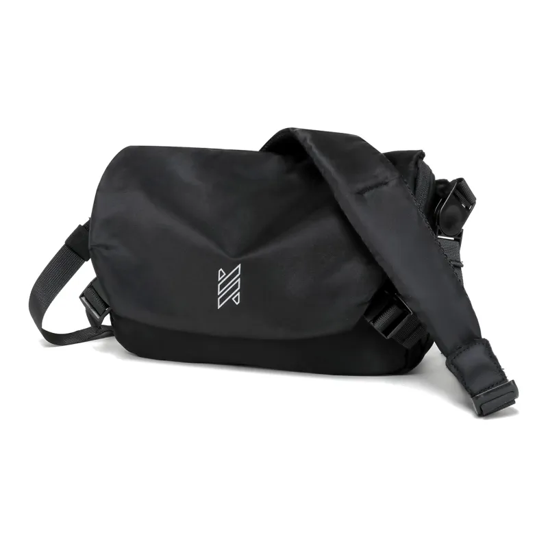 NOMK Oxford Messenger Bag Workwear Bag Small Square Bag Backpack Envelope Bag Shoulder Bag Crossbody Bag Unisex Black-1