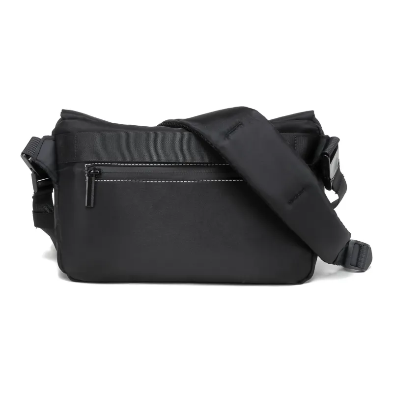 NOMK Oxford Messenger Bag Workwear Bag Small Square Bag Backpack Envelope Bag Shoulder Bag Crossbody Bag Unisex Black-3