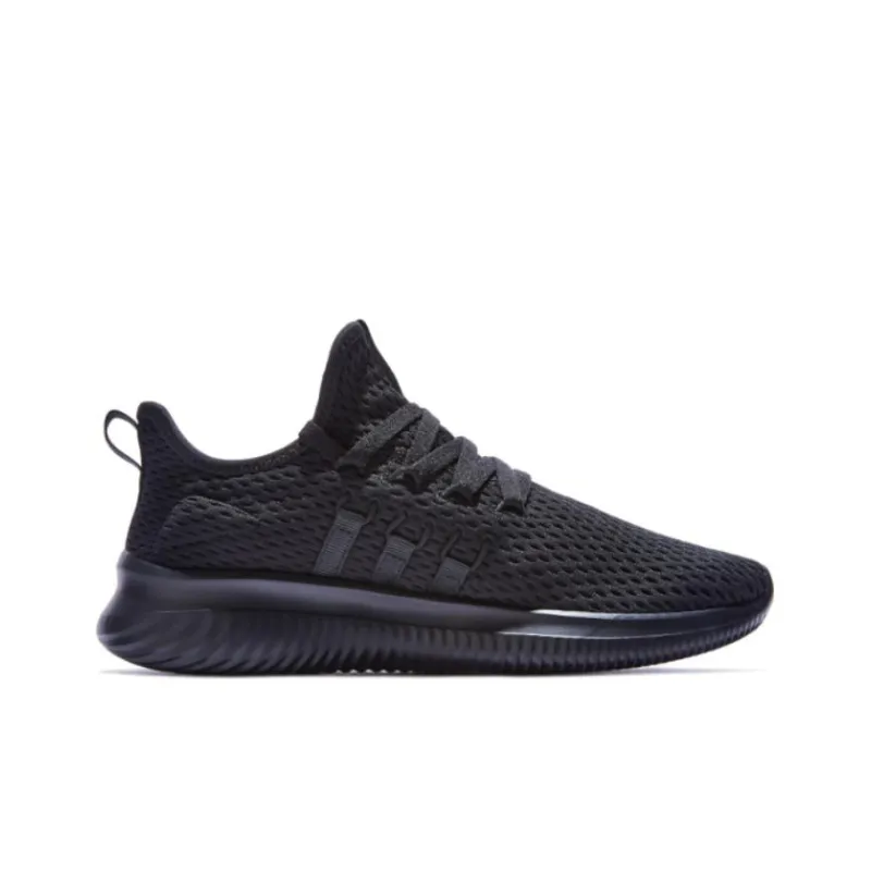 QIAODAN Cushioning Slip Resistant Abrasion Resistant Breathable Low Top Sprint Running Shoes Women's Black-1